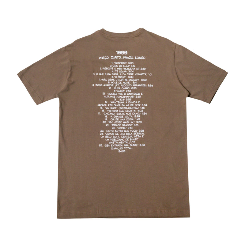 Camiseta Charlie Brown Jr Preço Curto, Prazo Longo - Discografia