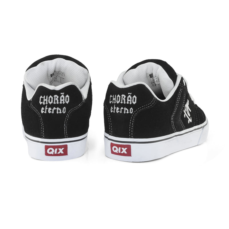 Tênis QIX Chorão Lado-B Vulk Preto e Branco