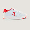 Tênis Infantil QIX Combat Retrô Branco e Vermelho