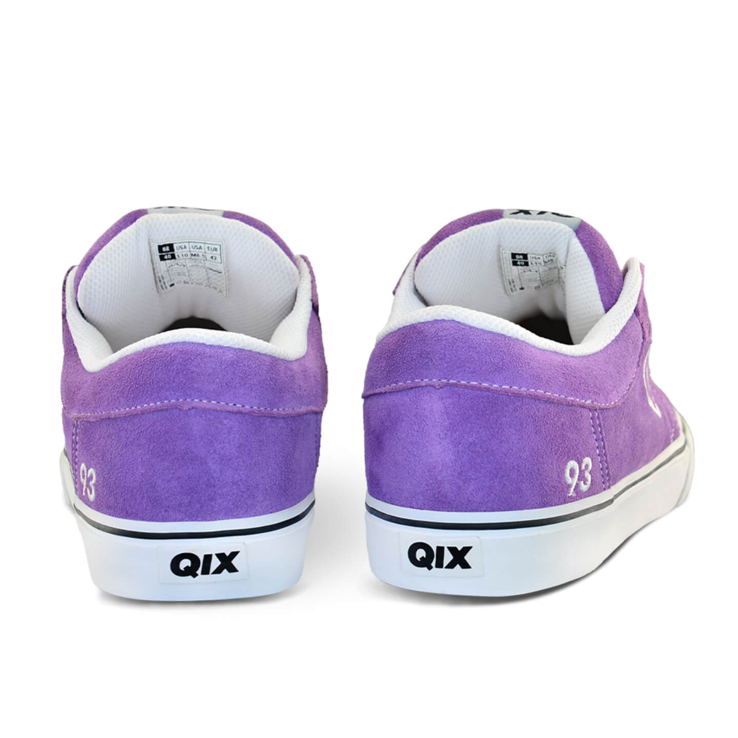 Tênis QIX 93 Ninety Three Vulcan 07 - Lavanda e Branco
