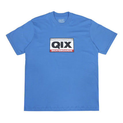 CAMISETA QIX INTERNATIONAL SKATEBOARDS SQUARE AZUL