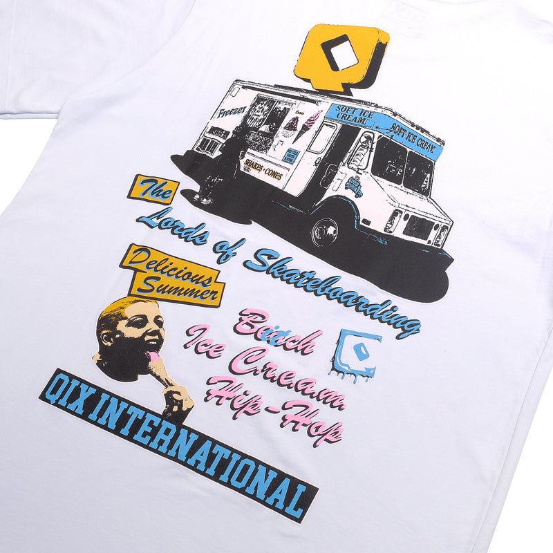 CAMISETA QIX STREET QIX CREAM BRANCA