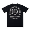 CAMISETA QIX SKATE BOARDS SINCE 1993 PRETA