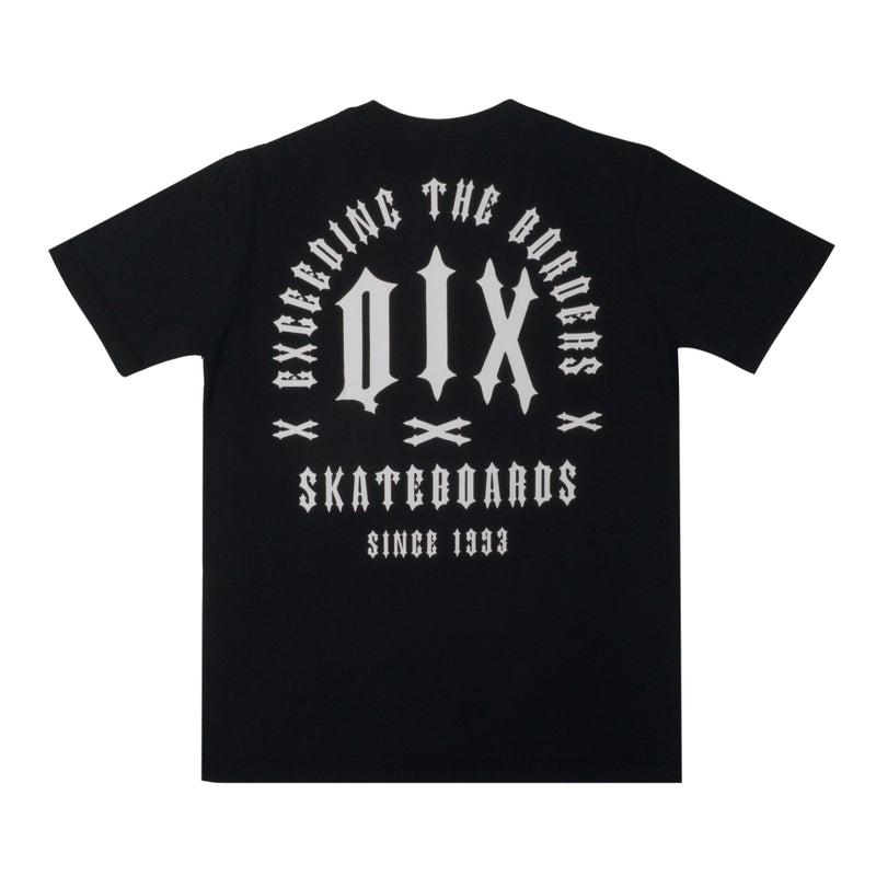 CAMISETA QIX SKATE BOARDS SINCE 1993 PRETA