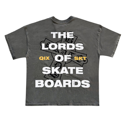 CAMISETA QIX BOX THE LORDS PRETO ESTONADO