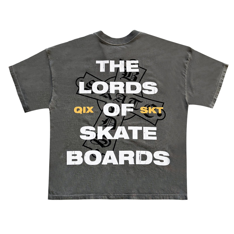 CAMISETA QIX BOX THE LORDS PRETO ESTONADO