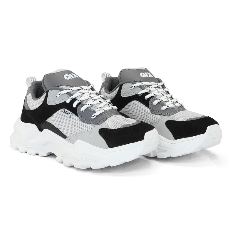 Tênis QIX Higher Preto, Grafite e Branco