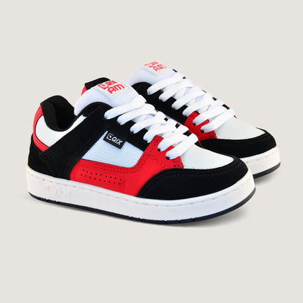 Tênis Infantil QIX AM Preto, Vermelho e Branco