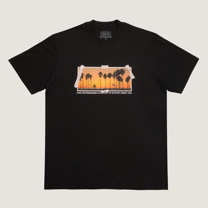 CAMISETA QIX STREET SKATE BEACH PRETA