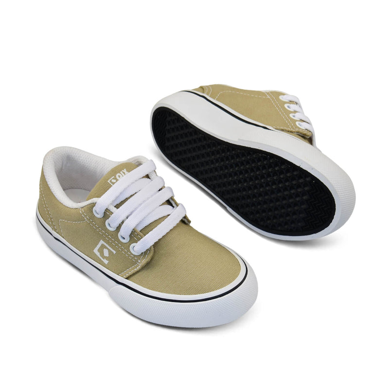 Tênis QIX Combat 3 Vulcan 07 - Caqui e Branco
