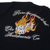 CAMISETA QIX SKATEBOARDS COMPANY PRETA