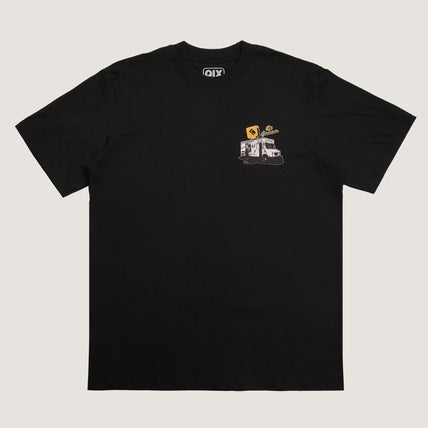 CAMISETA QIX STREET QIX CREAM PRETA