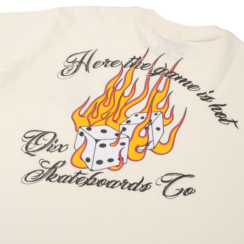 CAMISETA QIX SKATEBOARDS COMPANY OFF WHITE