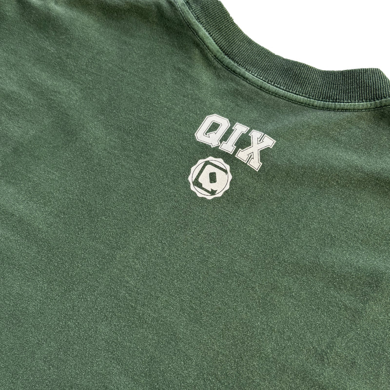 CAMISETA QIX OVERSIZED SKATEBOARDS VERDE ESTONADO