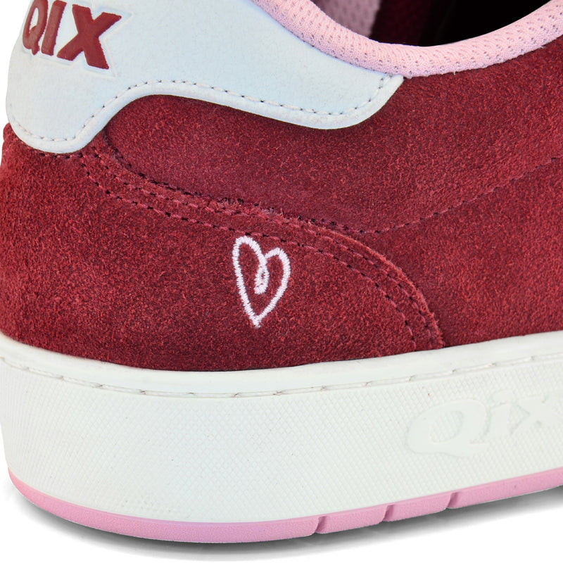 Tênis Qix and Kings Combat Suede Heart Pack Bordô