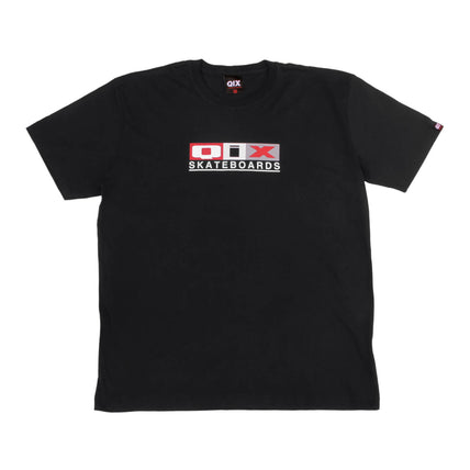 CAMISETA QIX SKATEBOARDS MONOGRAMA ORIGINAL PRETA
