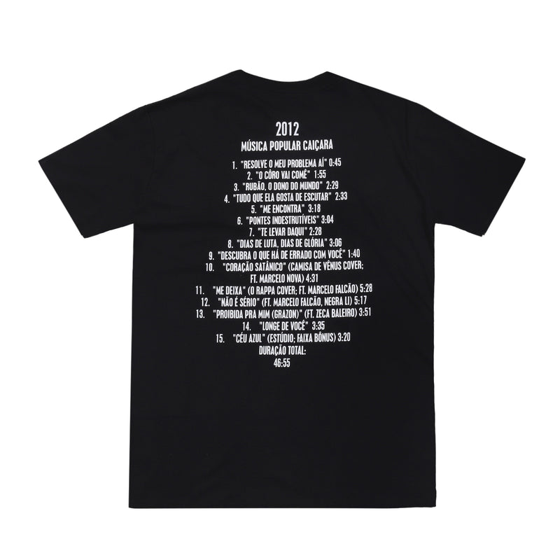 Camiseta Charlie Brown Jr Música Popular Caiçara - Discografia