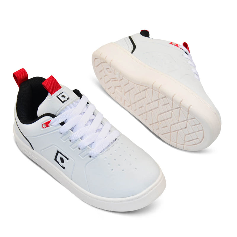 Tênis Infantil QIX Smash Branco e Vermelho