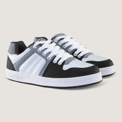 Tênis Qix 80's - Branco, Cinza e Preto