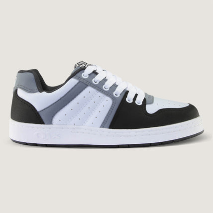 Tênis Qix 80's - Branco, Cinza e Preto