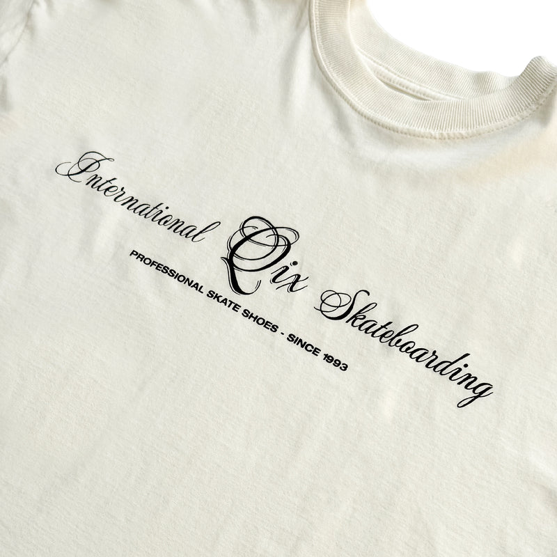 CAMISETA QIX BOX INTERNACIONAL SKATEBOARDS OFF WHITE