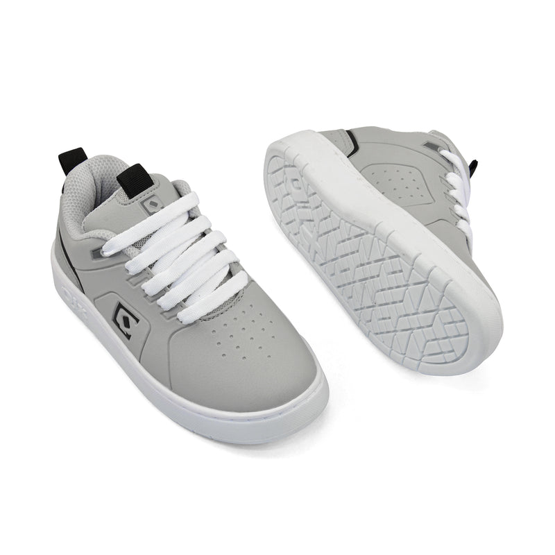 Tênis Infantil QIX Smash Cinza e Branco