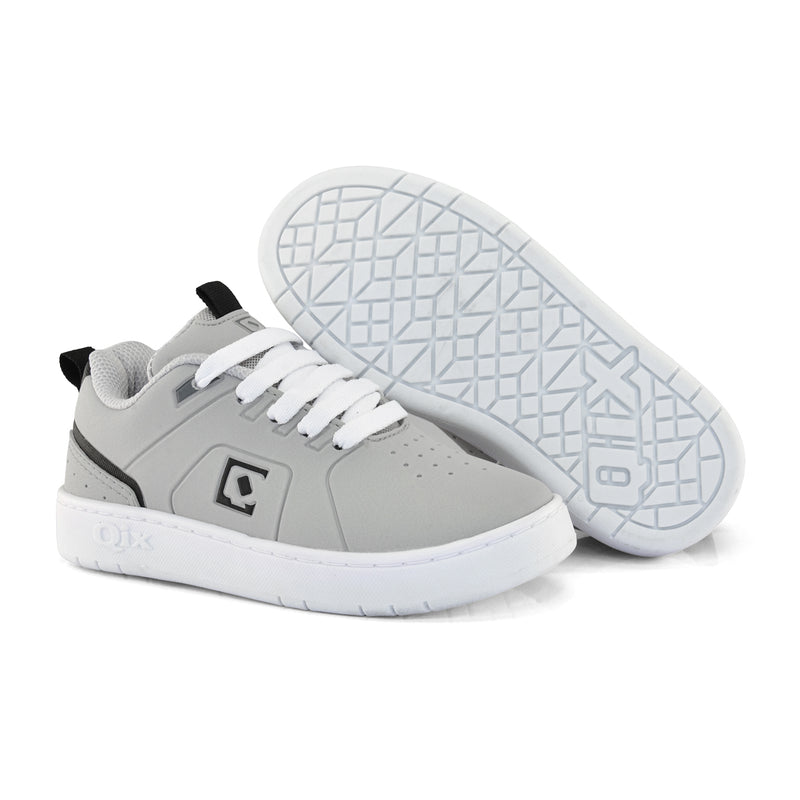 Tênis Infantil QIX Smash Cinza e Branco