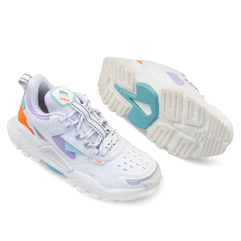Tênis Qix Trek Urban Hiking Branco e Lilás