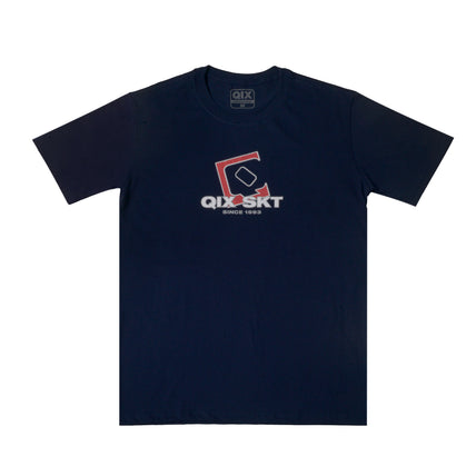 CAMISETA QIX SKT RED LOGO MARINHO