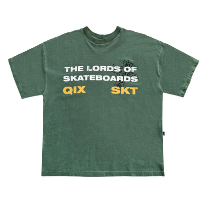 CAMISETA QIX BOX THE LORDS VERDE ESTONADO
