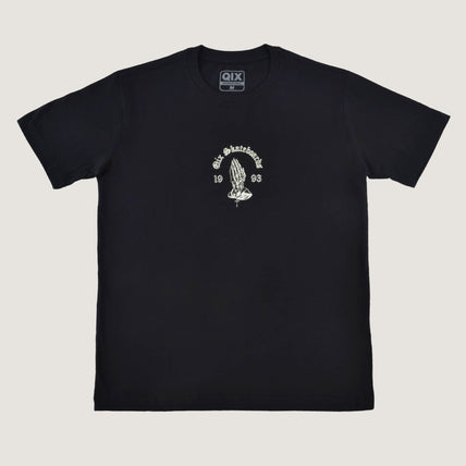 CAMISETA QIX SKULL SKATEBOARD PRETA