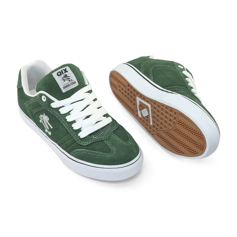 Tênis QIX Chorão Lado-B Vulk Verde e Branco