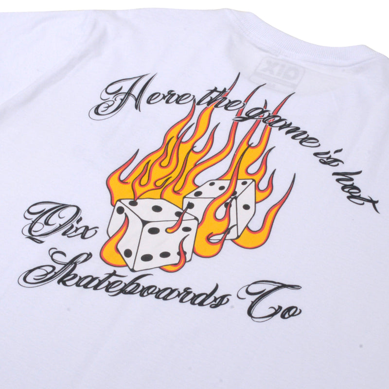 CAMISETA QIX SKATEBOARDS COMPANY BRANCA