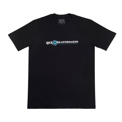 CAMISETA QIX SKATEBOARDS EXCEEDING THE BORDERS CLASSIC PRETA