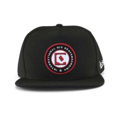Boné Aba Reta QIX Internacional Skateboarding Preto