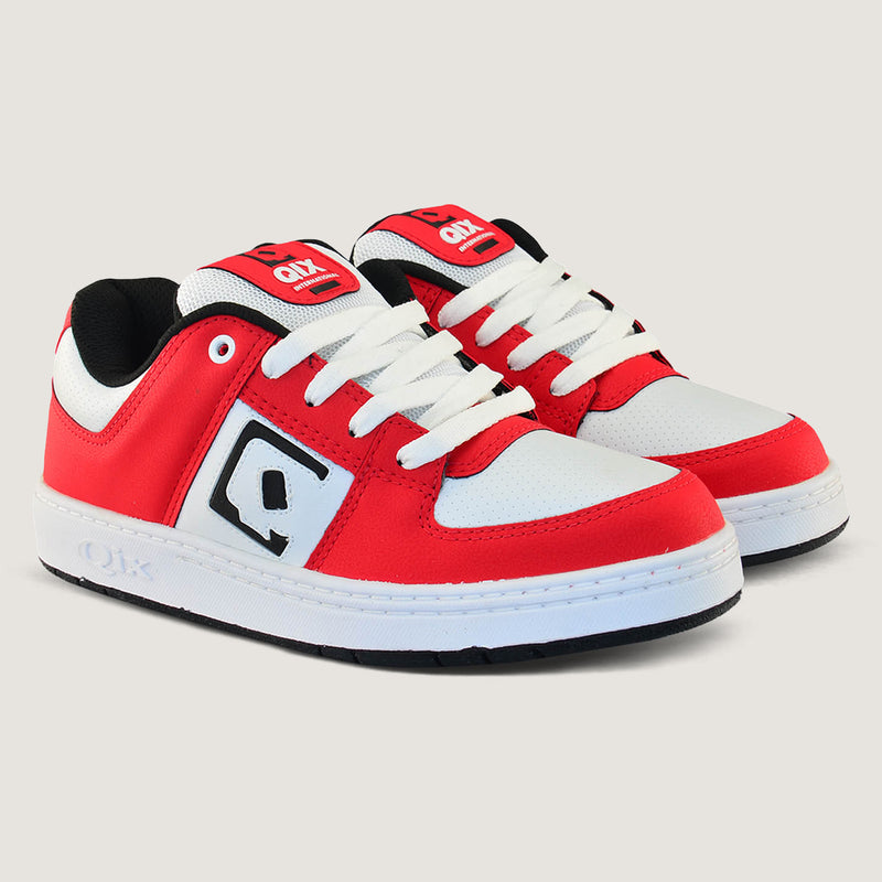 Tênis Qix 90's - Vermelho, Branco e Preto
