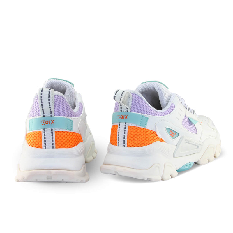 Tênis Qix Trek Urban Hiking Branco e Lilás