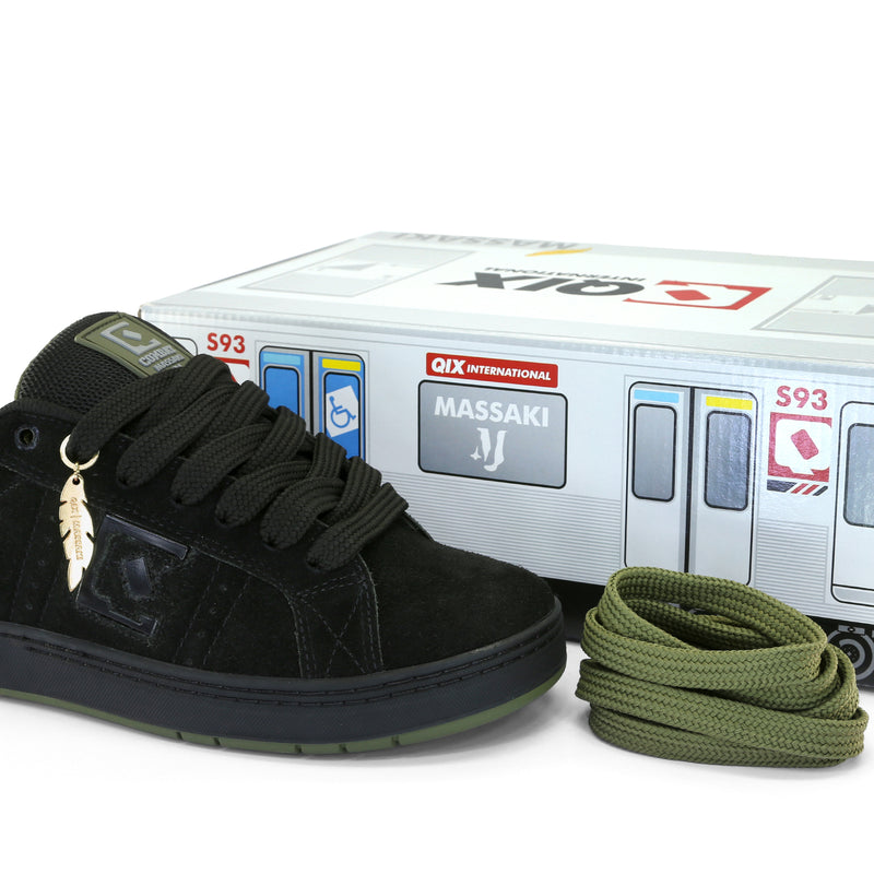 Tênis Qix Combat Massaki Preto e Verde