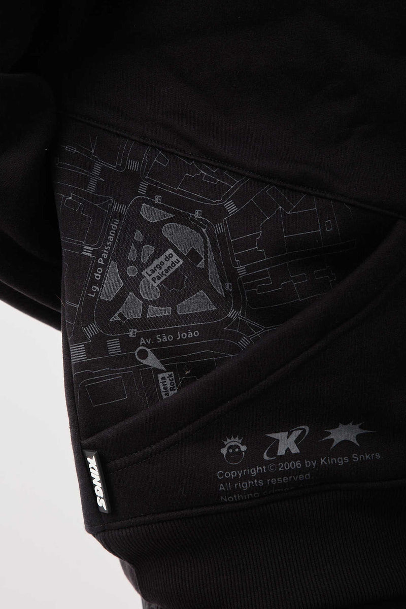 Moletom Kings Hood Runners Preto