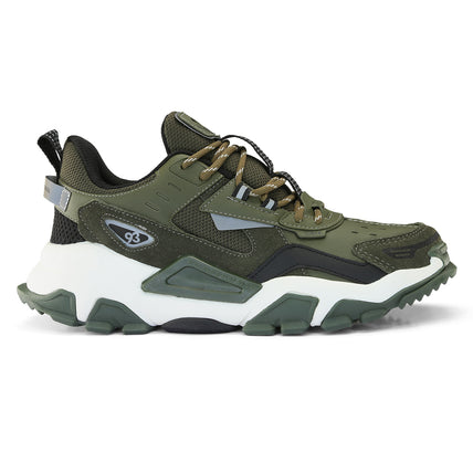 Tênis Qix Trek Urban Hiking Verde Militar e Off White