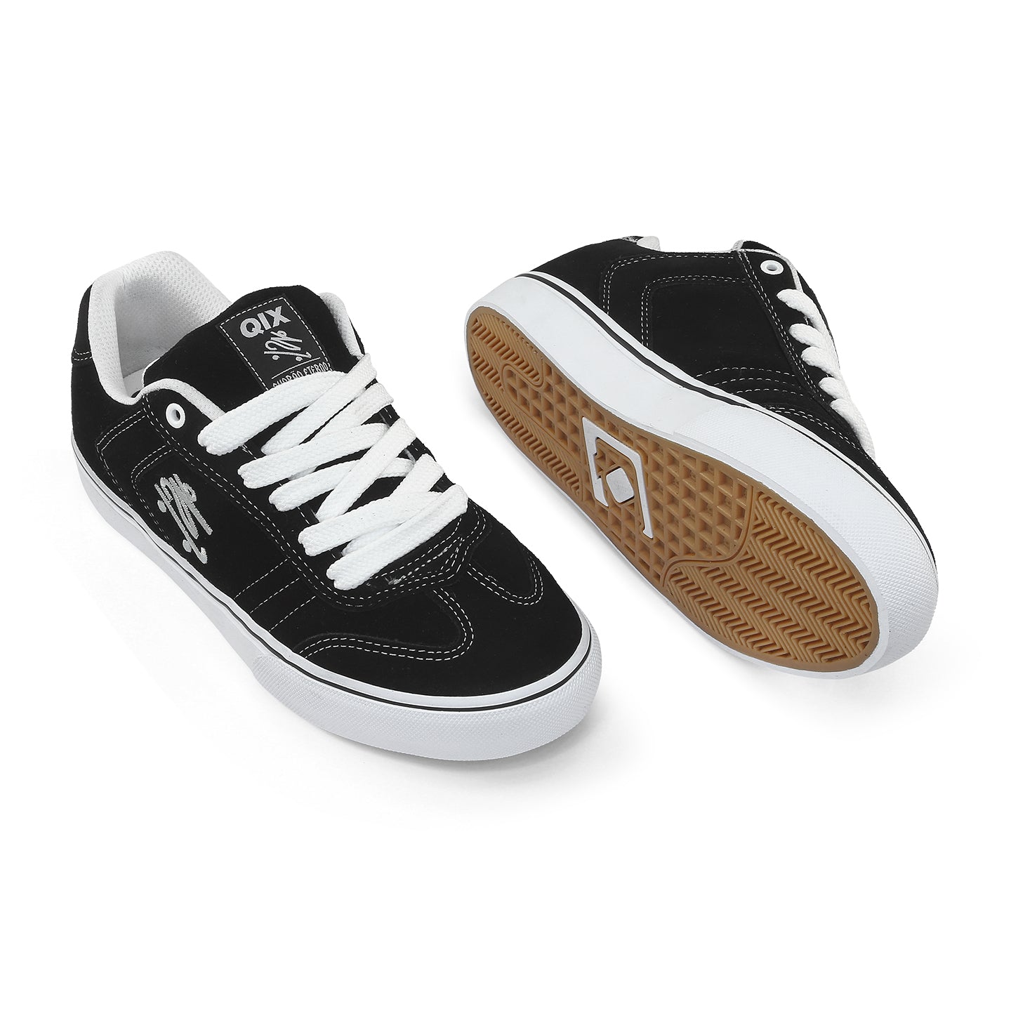 Tênis QIX Chorão Lado-B Vulk Preto e Branco