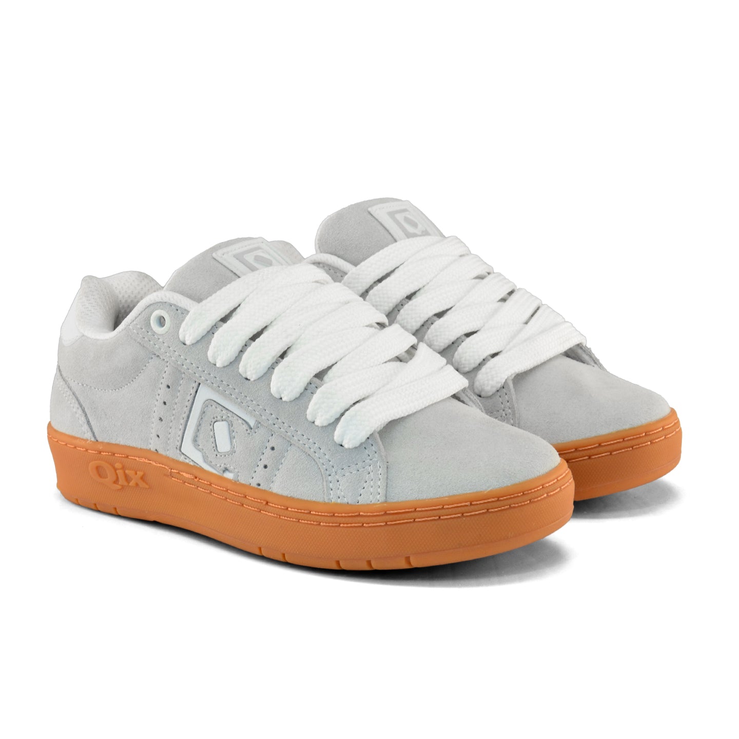 quatthingat Tênis Qix Skate Combat Suede - Alvejado Natural