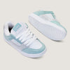 Tênis Qix AM Skate confort Branco Verde Aqua