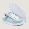 Tênis Qix AM Skate confort Branco Verde Aqua