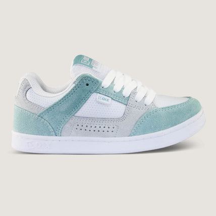 Tênis Qix AM Skate confort Branco Verde Aqua