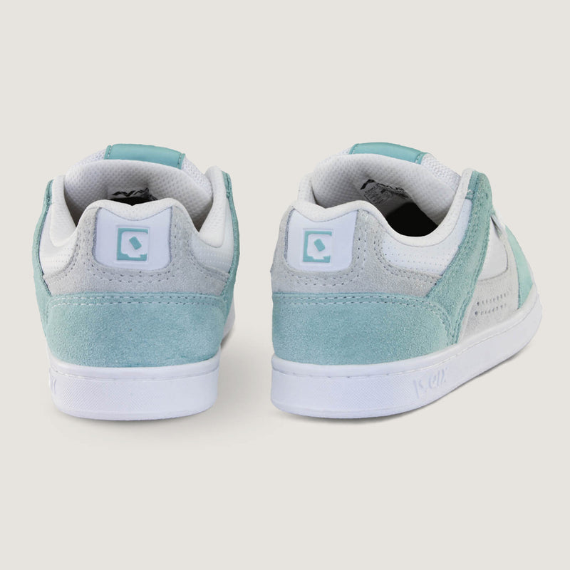 Tênis Qix AM Skate confort Branco Verde Aqua