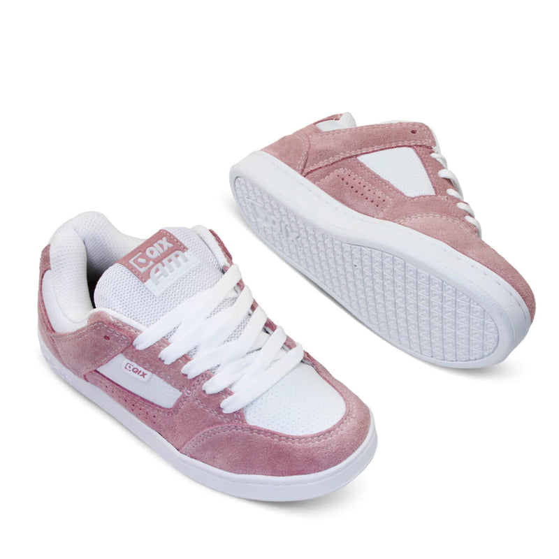 Tênis Qix AM Skate confort  Branco e Rosa