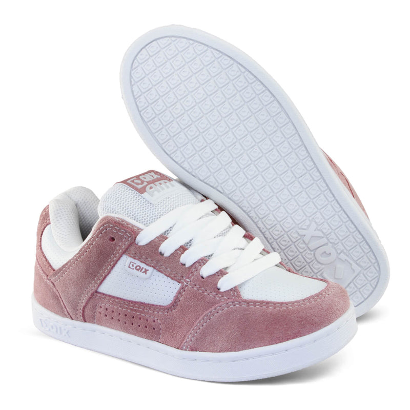 Tênis Qix AM Skate confort  Branco e Rosa