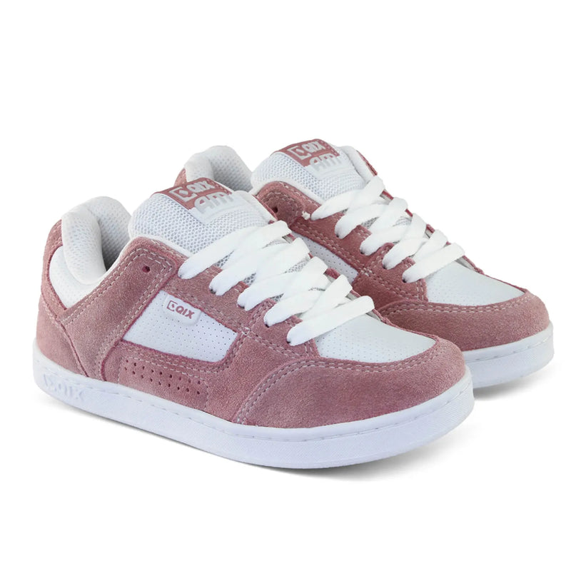 Tênis Qix AM Skate confort  Branco e Rosa