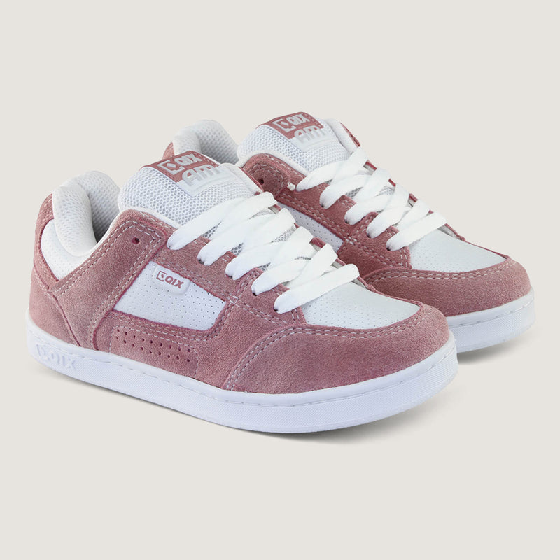 Tênis Qix AM Skate confort Branco e Rosa